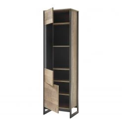 Red Living Vitrine Cocody - Imitation chêne Montana / Gris -Meubles de salon Soldes 1000261310 210426 09125800007 DETAILS P000000001000261310