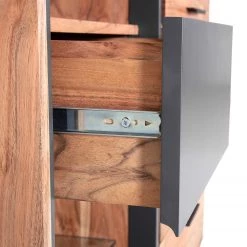 Naturoo Buffet Manabi - Acacia massif - Acacia / Anthracite -Meubles de salon Soldes 1000261413 210430 11575300003 DETAILS P000000001000261413