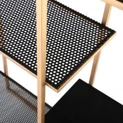 Red Living Étagère Sonso - Métal - Noir / Doré -Meubles de salon Soldes 1000261416 210430 11580800014 DETAILS P000000001000261416