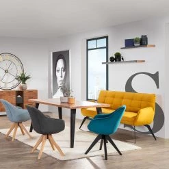 Naturoo Tablette murale Manabi - Acacia massif - Acacia / Anthracite -Meubles de salon Soldes 1000261423 210505 07584800003 MOOD DETAILS P000000001000261423 mood