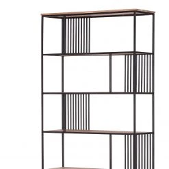 Red Living Étagère Uulu I - Acacia massif / Métal - Acacia / Noir -Meubles de salon Soldes 1000261437 210430 11593400080 DETAILS P000000001000261437