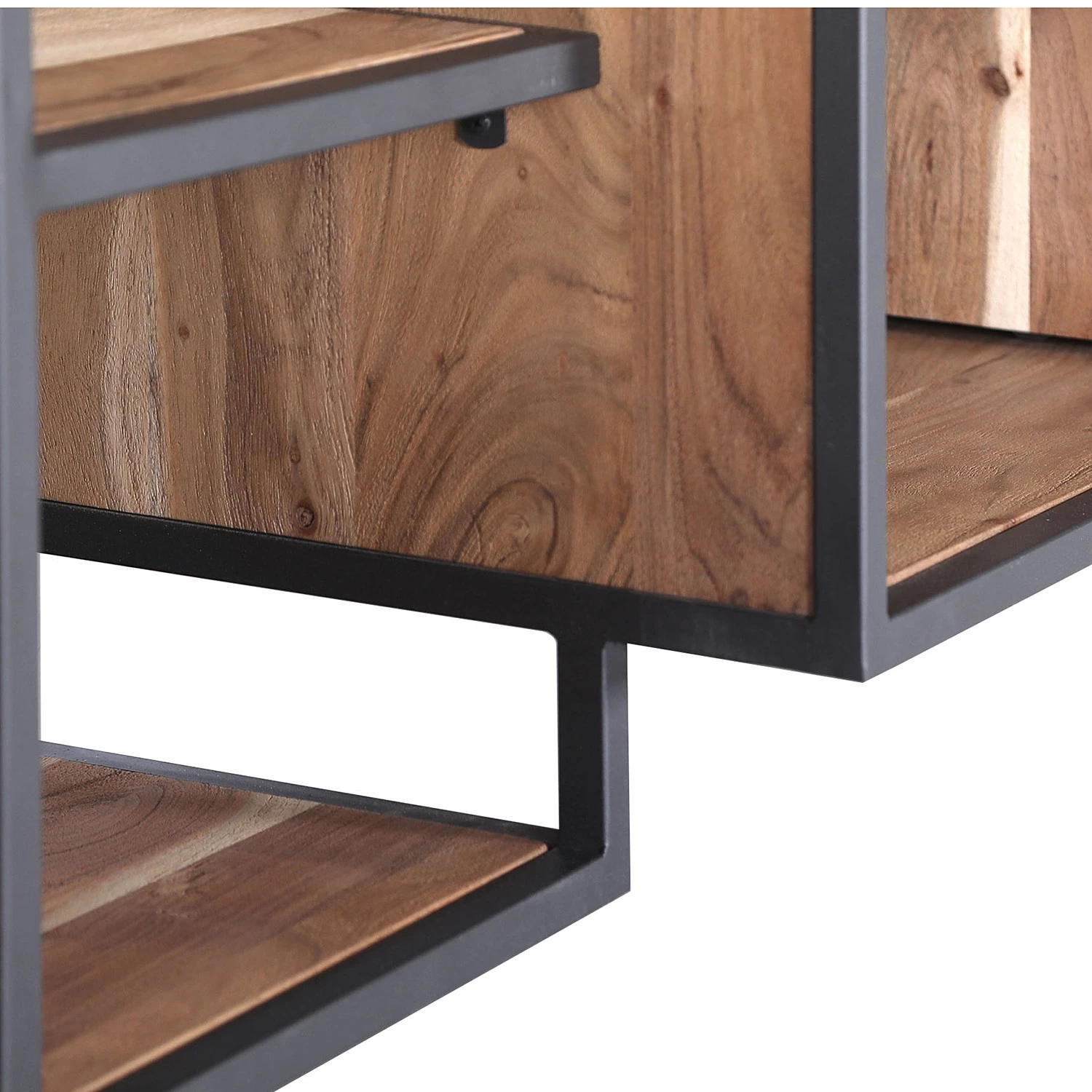 Red Living Buffet Fyfield - Acacia massif / Métal - Acacia / Gris 4 Red Living Buffet Fyfield - Acacia massif / Métal - Acacia / Gris – Image 2