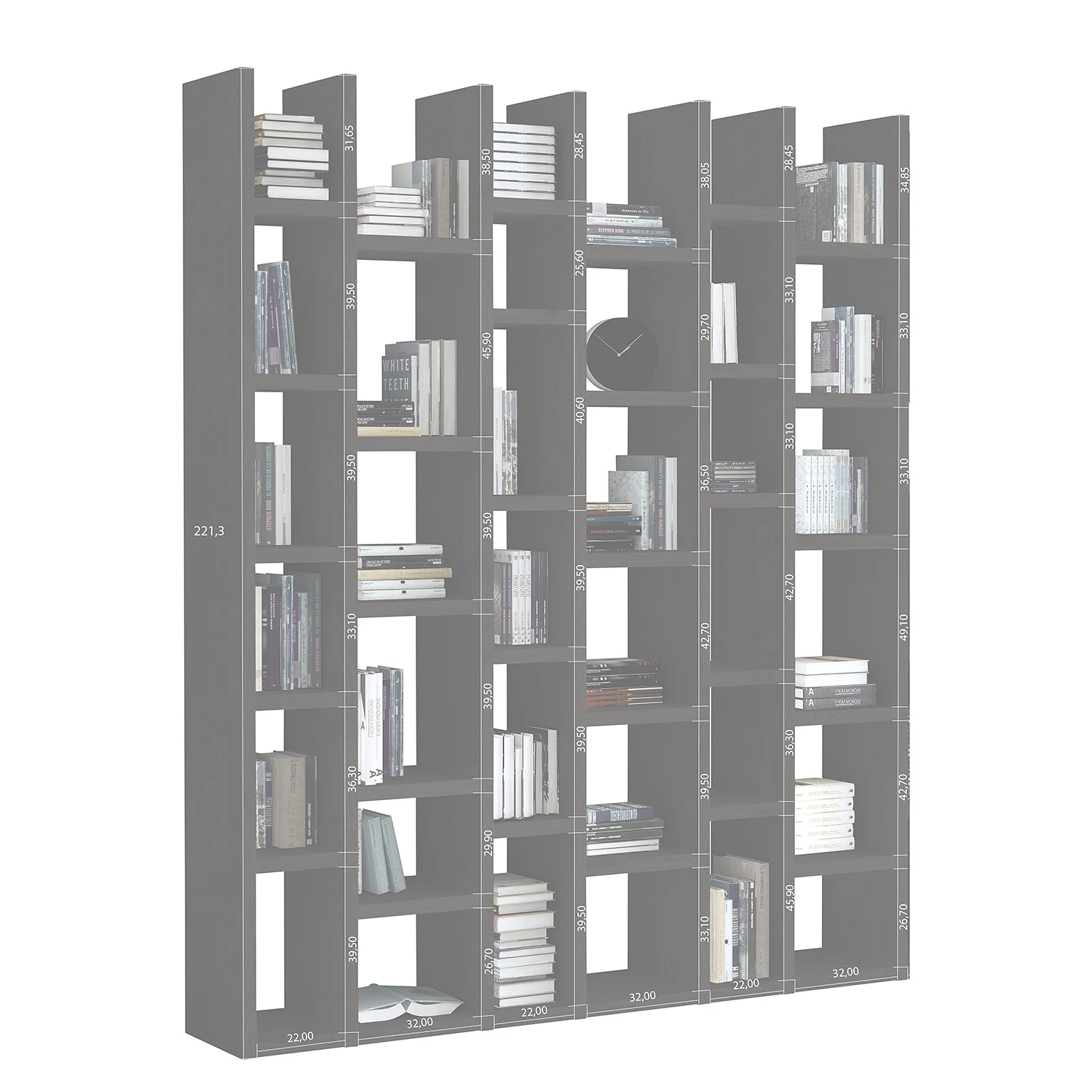 Loftscape Étagère Emporior X - Mat beige clair 4 Loftscape Étagère Emporior X - Mat beige clair – Image 2