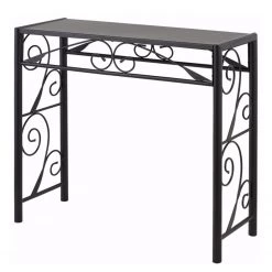 Ridgevalley Console Joela - Métal - Noir