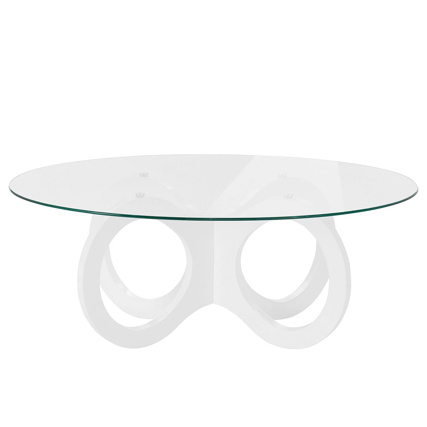 Ridgevalley Table basse Jarva - Verre - Blanc 4 Ridgevalley Table basse Jarva - Verre - Blanc – Image 2