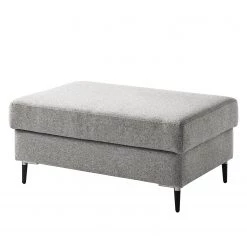 Studio Copenhagen Repose-pieds COSO Classic+ - Tissu Inze: Gris clair - Noir - Profondeur : 64 cm