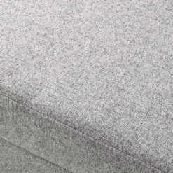 Studio Copenhagen Repose-pieds COSO Classic+ - Tissu Inze: Gris clair - Noir - Profondeur : 64 cm -Meubles de salon Soldes 1000261834 210428 13421100012 DETAILS P000000001000261834