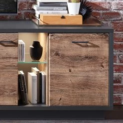 Red Living Ensemble meubles TV Batey (2 éléments) - Imitation chêne de Havel / Graphite 14 Red Living Ensemble meubles TV Batey (2 éléments) - Imitation chêne de Havel / Graphite -Meubles de salon Soldes 1000261854 210430 14481500029 DETAILS P000000001000261854