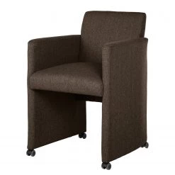 Loftscape Fauteuil Konna - Tissage à plat - Noix de muscade