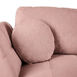 Méridienne Keld - Tissage à plat - Rose bébé - Accoudoir monté à gauche (vu de face) -Meubles de salon Soldes 1000262178 220408 070 DETAILS P000000001000262178