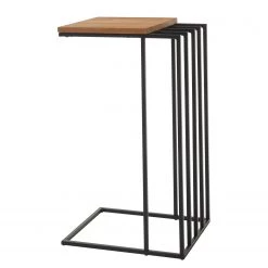 Ars manufacti Bout de canapé Koduku - Chêne massif / Métal