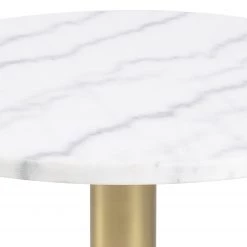 Red Living Bout de canapé Saula - Marbre / Métal - Marbre blanc / Laiton -Meubles de salon Soldes 1000263255 210430 14472900008 DETAILS P000000001000263255