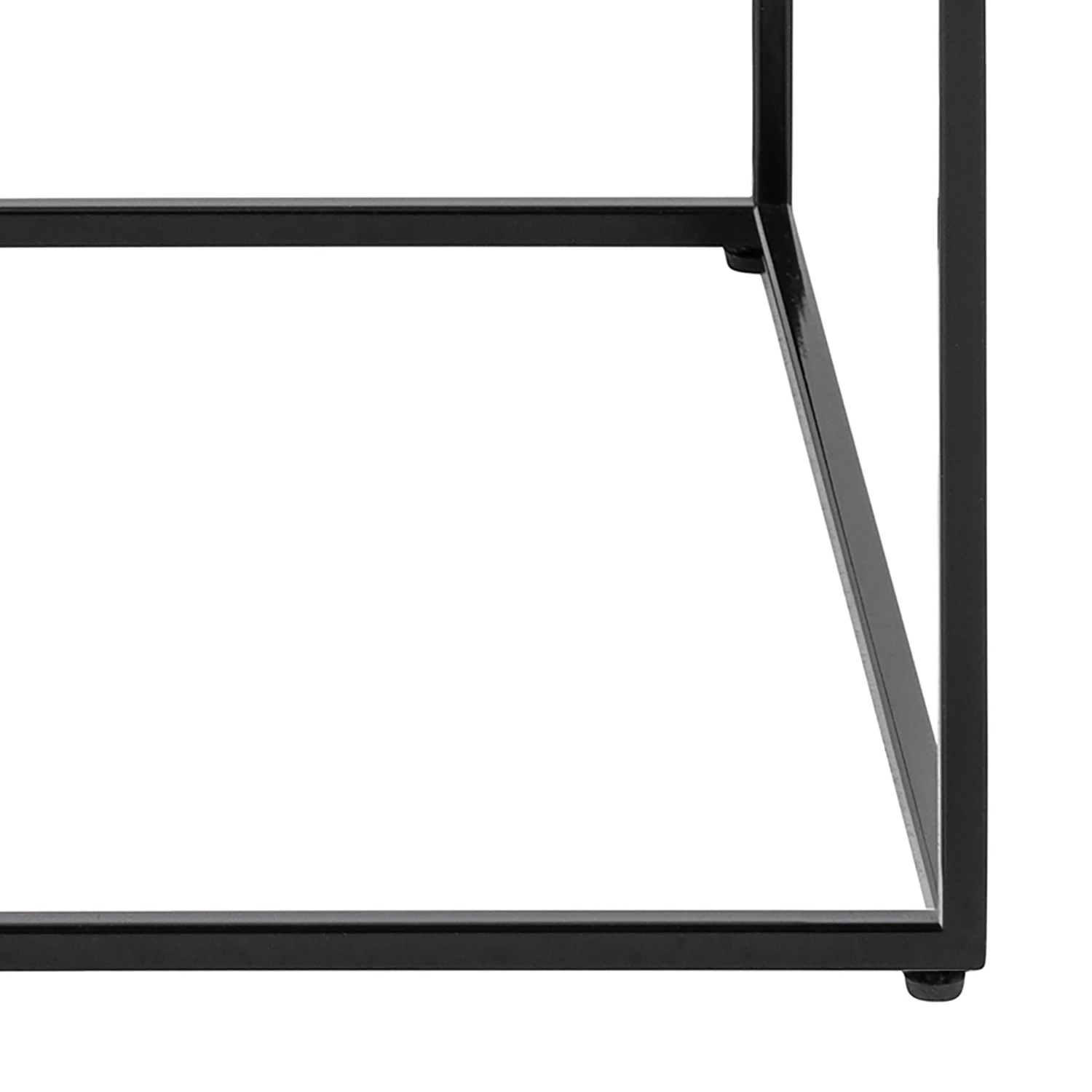 Red Living Tables gigognes Ballenita II (lot de 2) - Verre / Métal - Imitation marbre blanc / Noir 8 Red Living Tables gigognes Ballenita II (lot de 2) - Verre / Métal - Imitation marbre blanc / Noir – Image 6