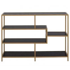 Red Living Étagère Coogee II - Noir / Doré -Meubles de salon Soldes 1000263275 210430 14473000069 DETAILS P000000001000263275