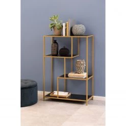 Red Living Étagère Coogee I - Noir / Doré - Hauteur : 114 cm 10 Red Living Étagère Coogee I - Noir / Doré - Hauteur : 114 cm -Meubles de salon Soldes 1000263280 220215 020 MOOD DETAILS P000000001000263280 mood