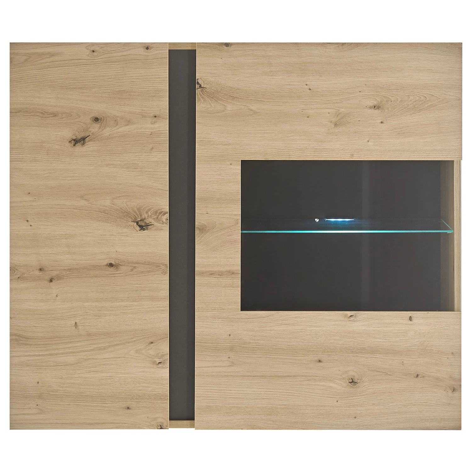Loftscape Vitrine murale Cailla - Imitation chêne Artisan 7 Loftscape Vitrine murale Cailla - Imitation chêne Artisan – Image 5