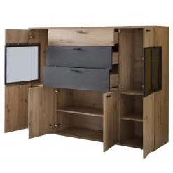 Red Living Buffet haut Ambato I - Imitation chêne Artisan -Meubles de salon Soldes 1000263436 210430 11505900204 DETAILS P000000001000263436