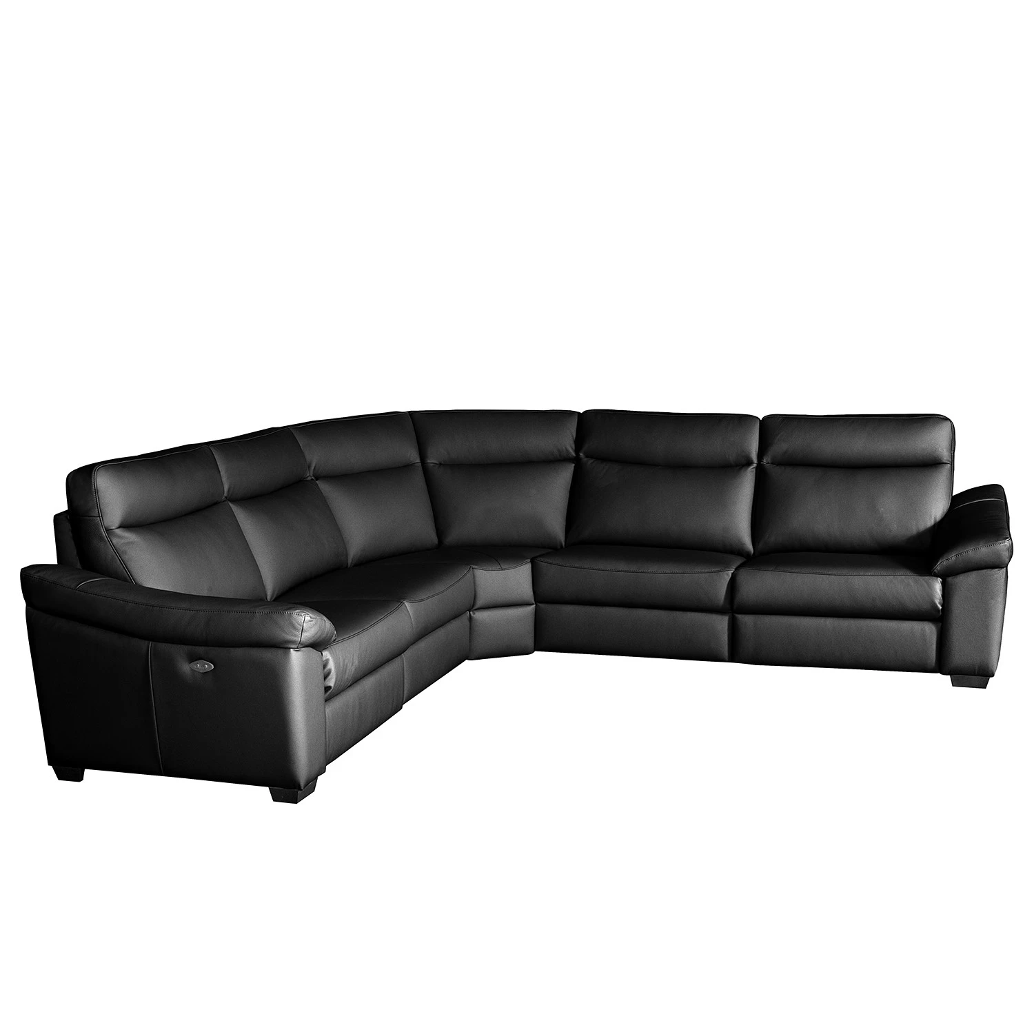 Red Living Canapé d’angle Sappee - Imitation cuir - Cuir Domna: Noir - Réglage électrique : 2 moteurs avec câble 7 Red Living Canapé d’angle Sappee - Imitation cuir - Cuir Domna: Noir - Réglage électrique : 2 moteurs avec câble – Image 5