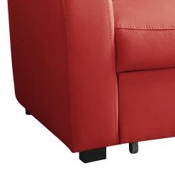 Loftscape Canapé d’angle Nilsia - Imitation cuir - Cuir Mabel: Rouge - Méridienne courte à droite (vue de face) - Avec fonction couchage -Meubles de salon Soldes 1000263540 210601 15013101375 DETAILS P000000001000263540