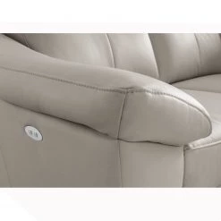 Modoform Canapé d’angle Nastola I - Imitation cuir - Cuir Mabel: Gris clair - Méridienne longue à droite (vue de face) -Meubles de salon Soldes 1000263576 210601 15003800434 DETAILS P000000001000263576