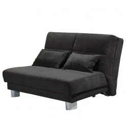 Loftscape Canapé convertible Rakir - Microfibre - Microfibre Enza: Anthracite - Largeur : 120 cm