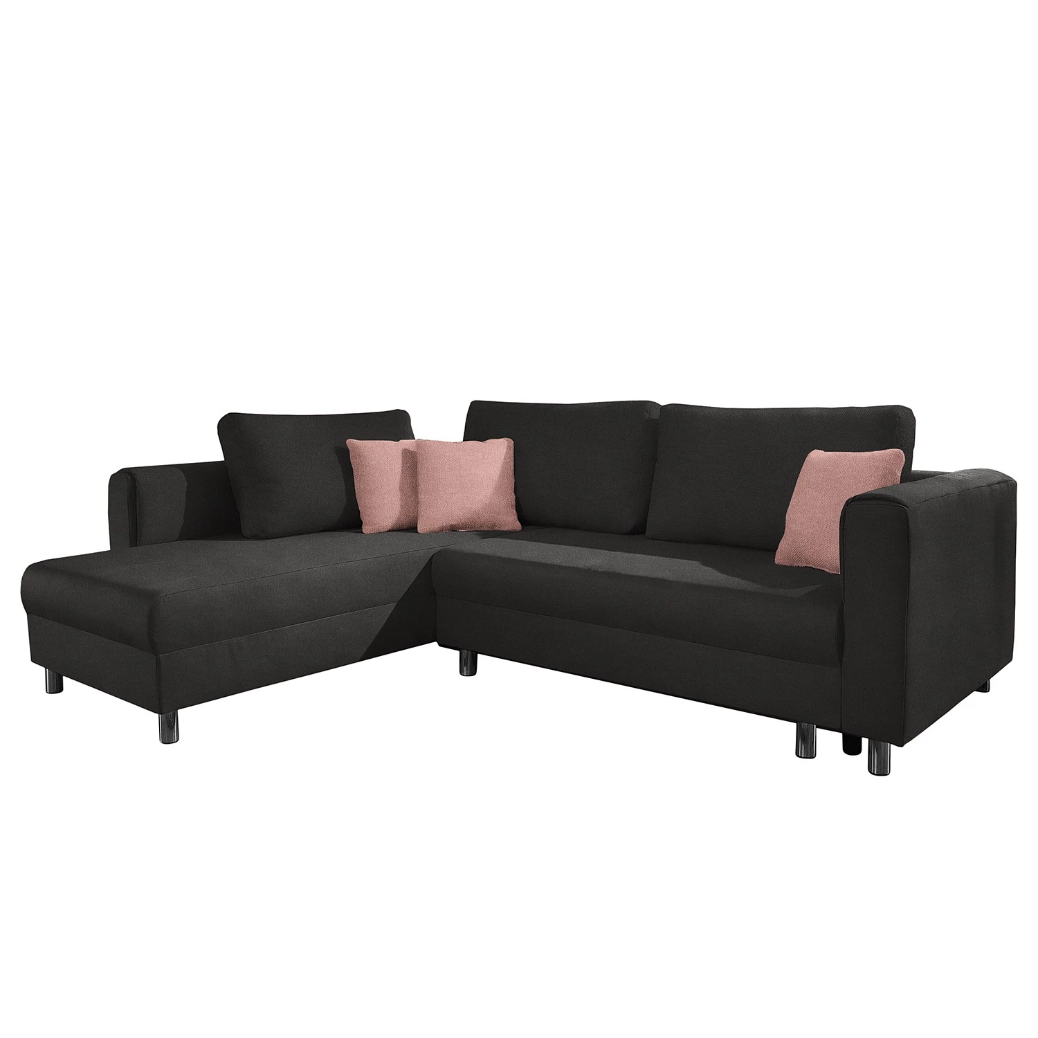 Fredriks Canapé d’angle Sulka - Microfibre - Microfibre Enza: Anthracite / Mauve 3 Fredriks Canapé d’angle Sulka - Microfibre - Microfibre Enza: Anthracite / Mauve