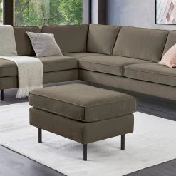 Mørteens Repose-pieds Monblanc - Tissu - Tissu Velia: Gris marron -Meubles de salon Soldes 1000264989 210827 06174500143 MOOD DETAILS P000000001000264989 mood