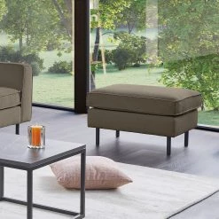 Mørteens Repose-pieds Monblanc - Tissu - Tissu Velia: Gris marron -Meubles de salon Soldes 1000264989 210827 06174500145 MOOD DETAILS P000000001000264989 mood