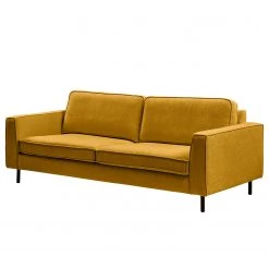 Mørteens Canapé Monblanc (3 places) - Tissu - Tissu Velia: Jaune maïs