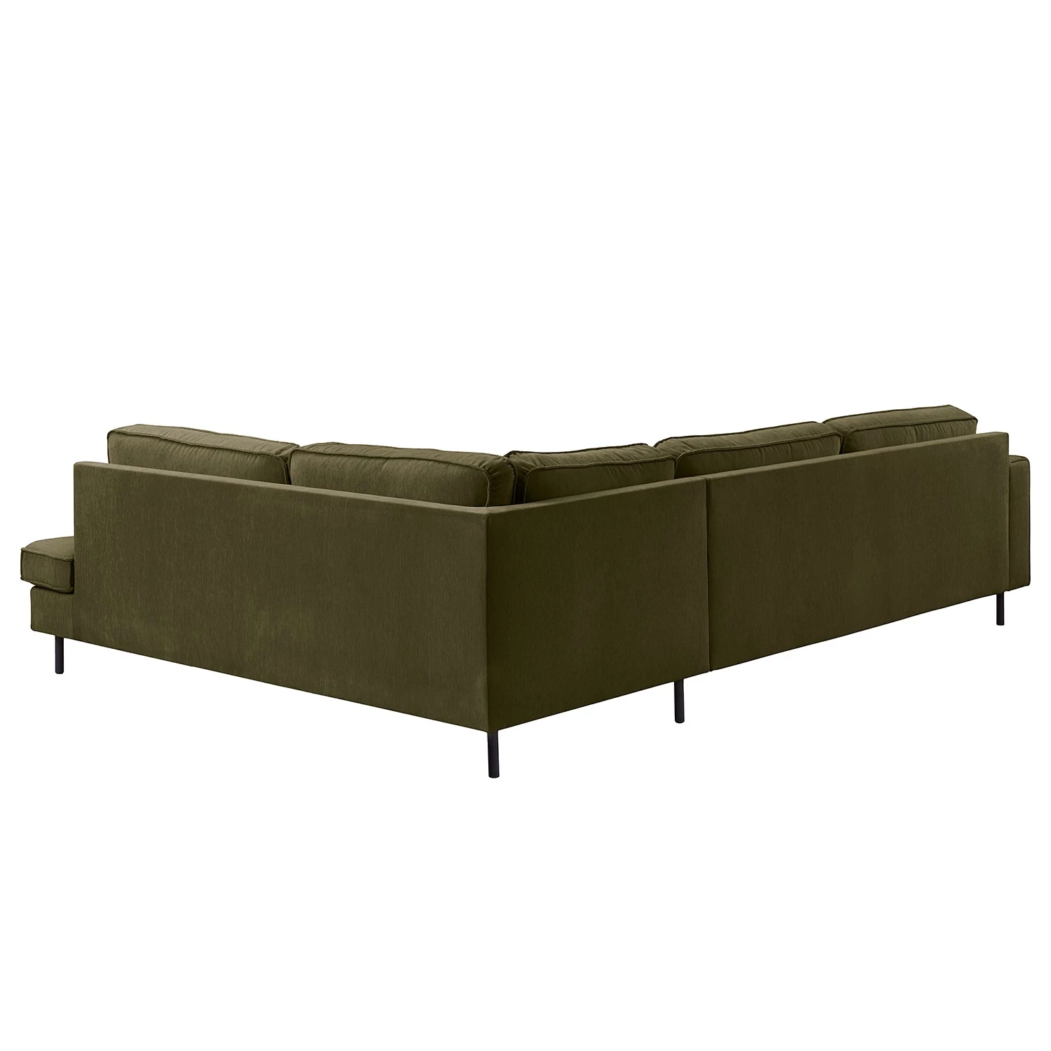 Mørteens Canapé d’angle Monblanc - Tissu - Tissu Velia: Vert foncé - Méridienne longue à droite (vue de face) 6 Mørteens Canapé d’angle Monblanc - Tissu - Tissu Velia: Vert foncé - Méridienne longue à droite (vue de face) – Image 4