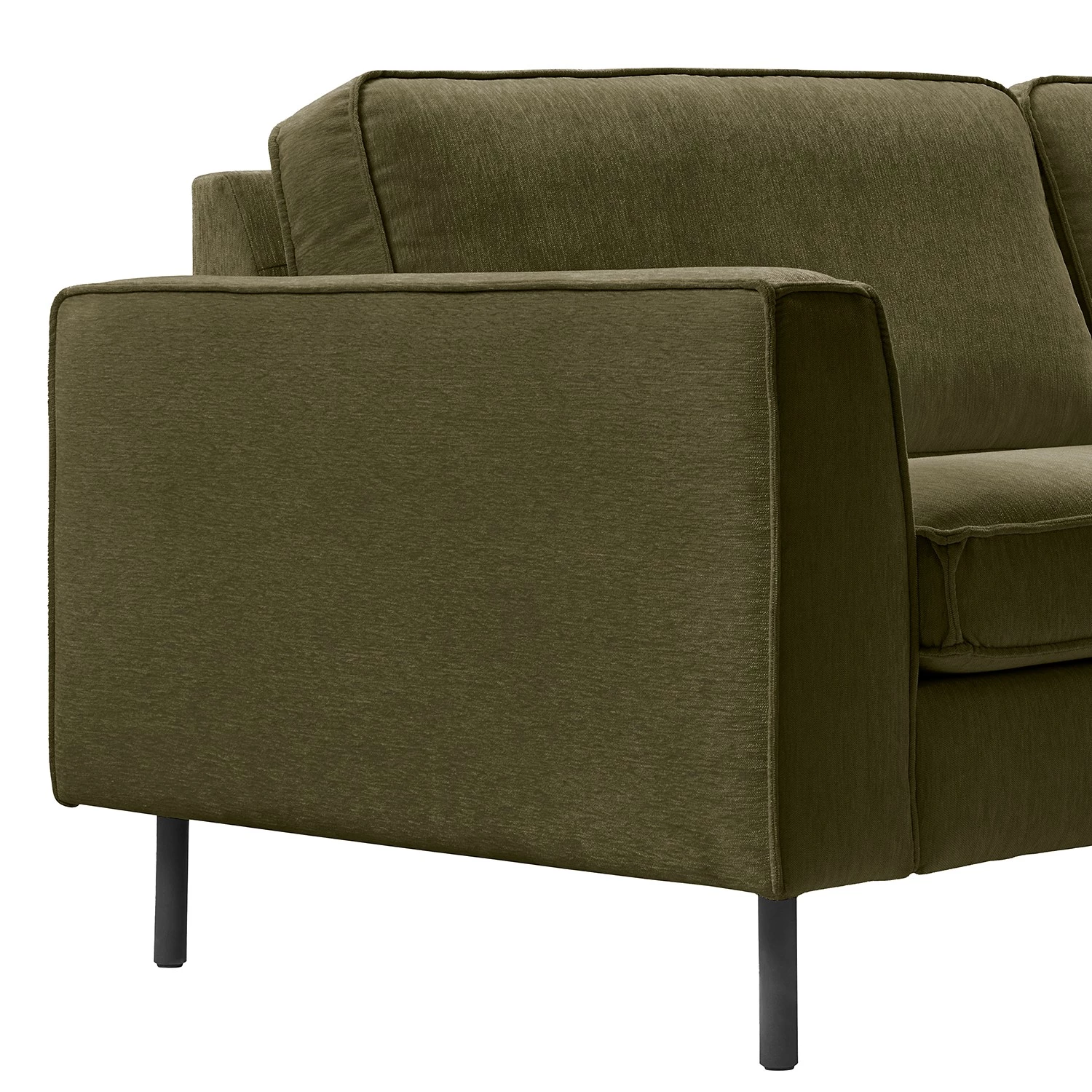 Mørteens Canapé d’angle Monblanc - Tissu - Tissu Velia: Vert foncé - Méridienne longue à droite (vue de face) 9 Mørteens Canapé d’angle Monblanc - Tissu - Tissu Velia: Vert foncé - Méridienne longue à droite (vue de face) – Image 7