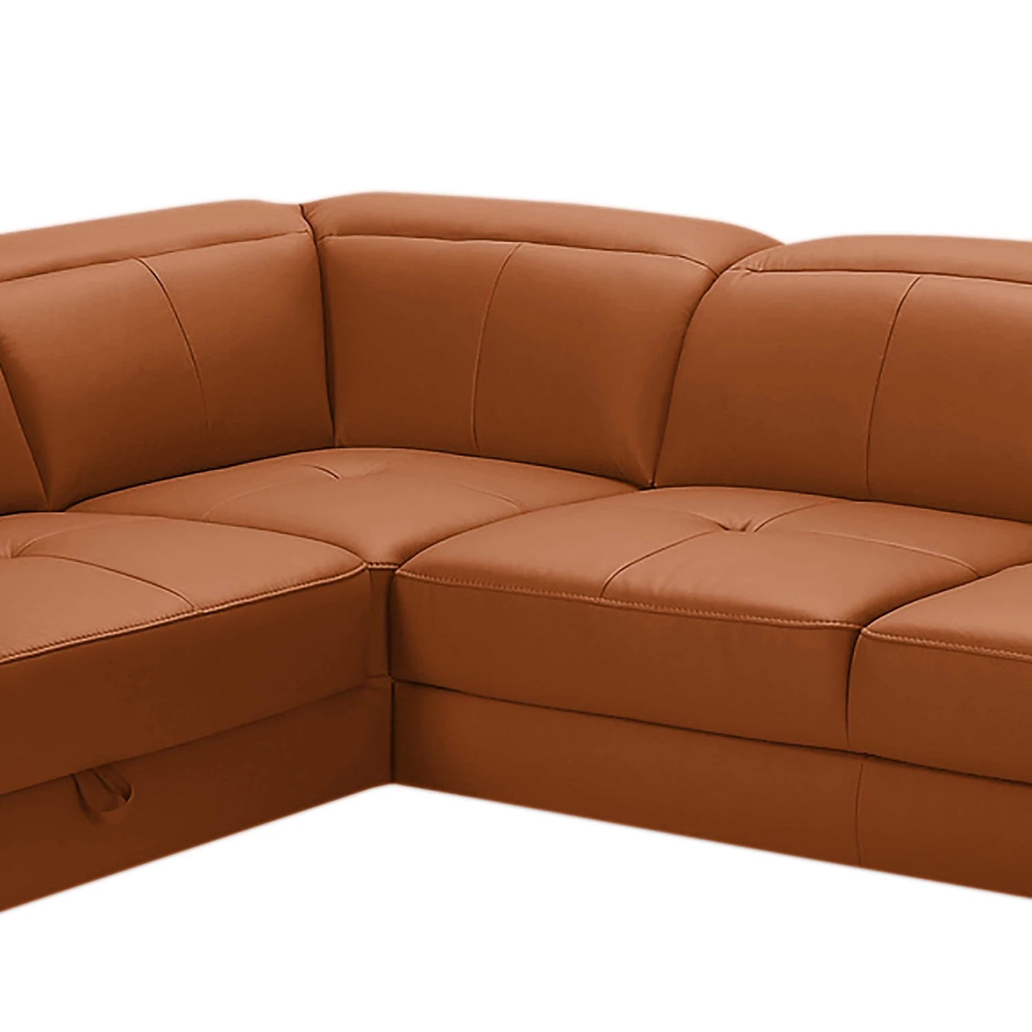 Loftscape Canapé panoramique Bussy - Cuir véritable - Cuir Moja: Marron chevreuil - Méridienne courte à droite / longue à gauche (vue de face) - Sans fonction couchage 9 Loftscape Canapé panoramique Bussy - Cuir véritable - Cuir Moja: Marron chevreuil - Méridienne courte à droite / longue à gauche (vue de face) - Sans fonction couchage – Image 7