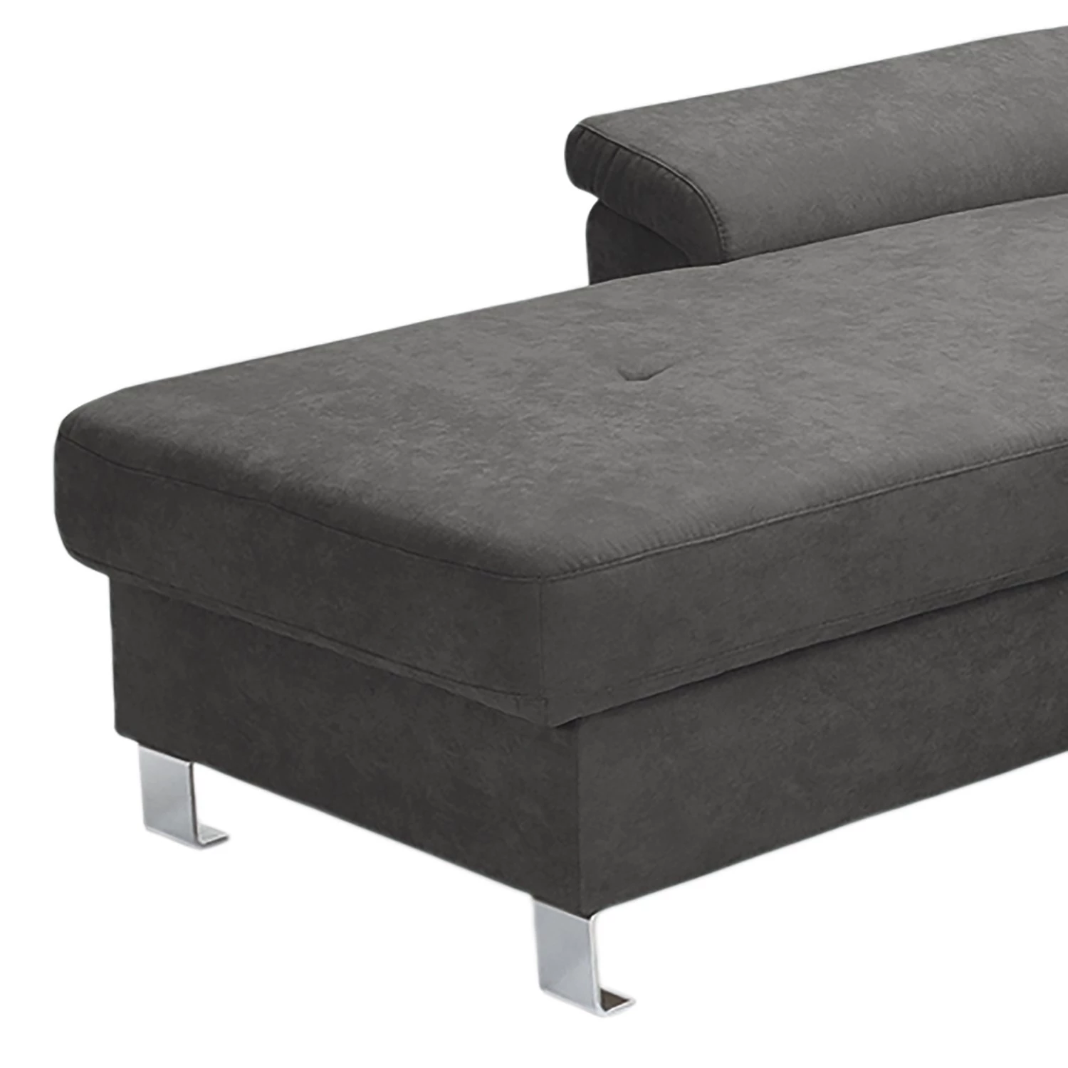 Loftscape Canapé d’angle Busene I - Microfibre - Microfibre Enza: Gris foncé - Méridienne courte à gauche (vue de face) - Sans fonction couchage 11 Loftscape Canapé d’angle Busene I - Microfibre - Microfibre Enza: Gris foncé - Méridienne courte à gauche (vue de face) - Sans fonction couchage – Image 9