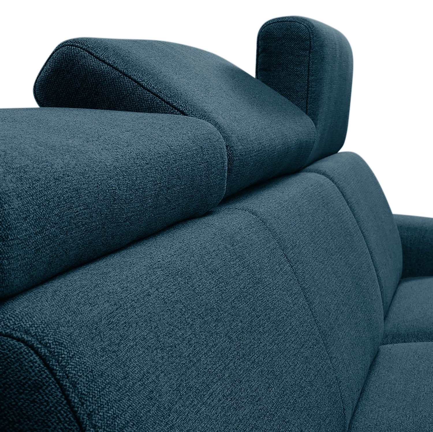 Loftscape Canapé d’angle Cadima II - Tissu - Tissu Cavo: Bleu marine - Méridienne courte à droite (vue de face) - Avec fonction couchage 14 Loftscape Canapé d’angle Cadima II - Tissu - Tissu Cavo: Bleu marine - Méridienne courte à droite (vue de face) - Avec fonction couchage – Image 12