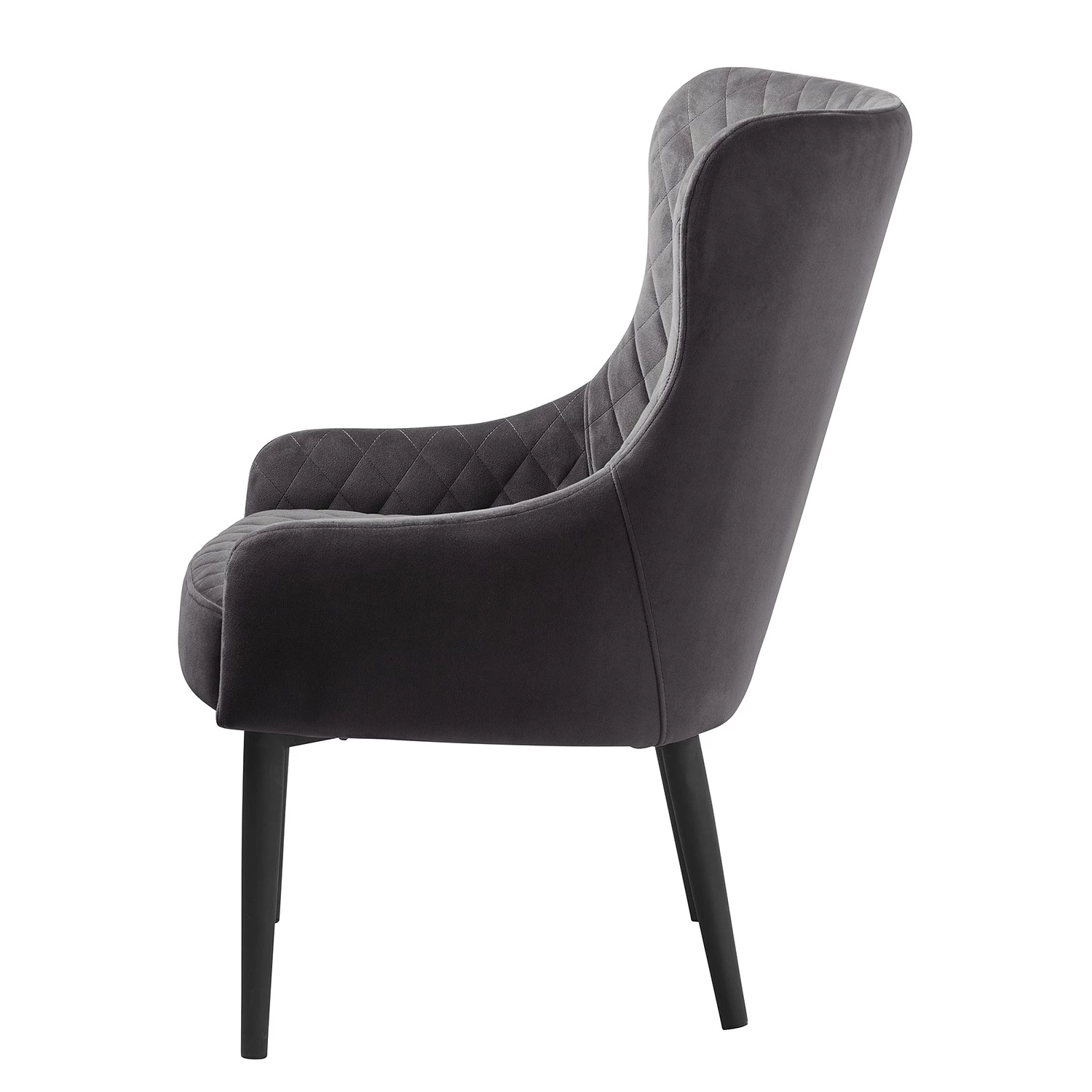 Red Living Fauteuil Albero - Velours - Gris 5 Red Living Fauteuil Albero - Velours - Gris – Image 3