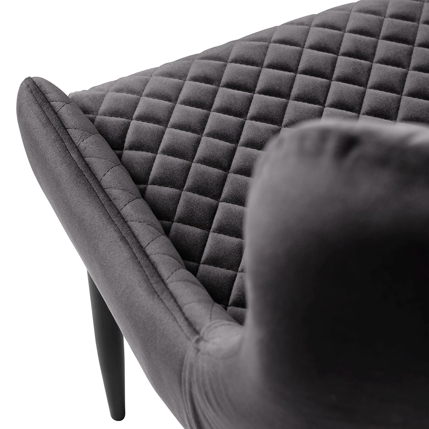 Red Living Fauteuil Albero - Velours - Gris 8 Red Living Fauteuil Albero - Velours - Gris – Image 6