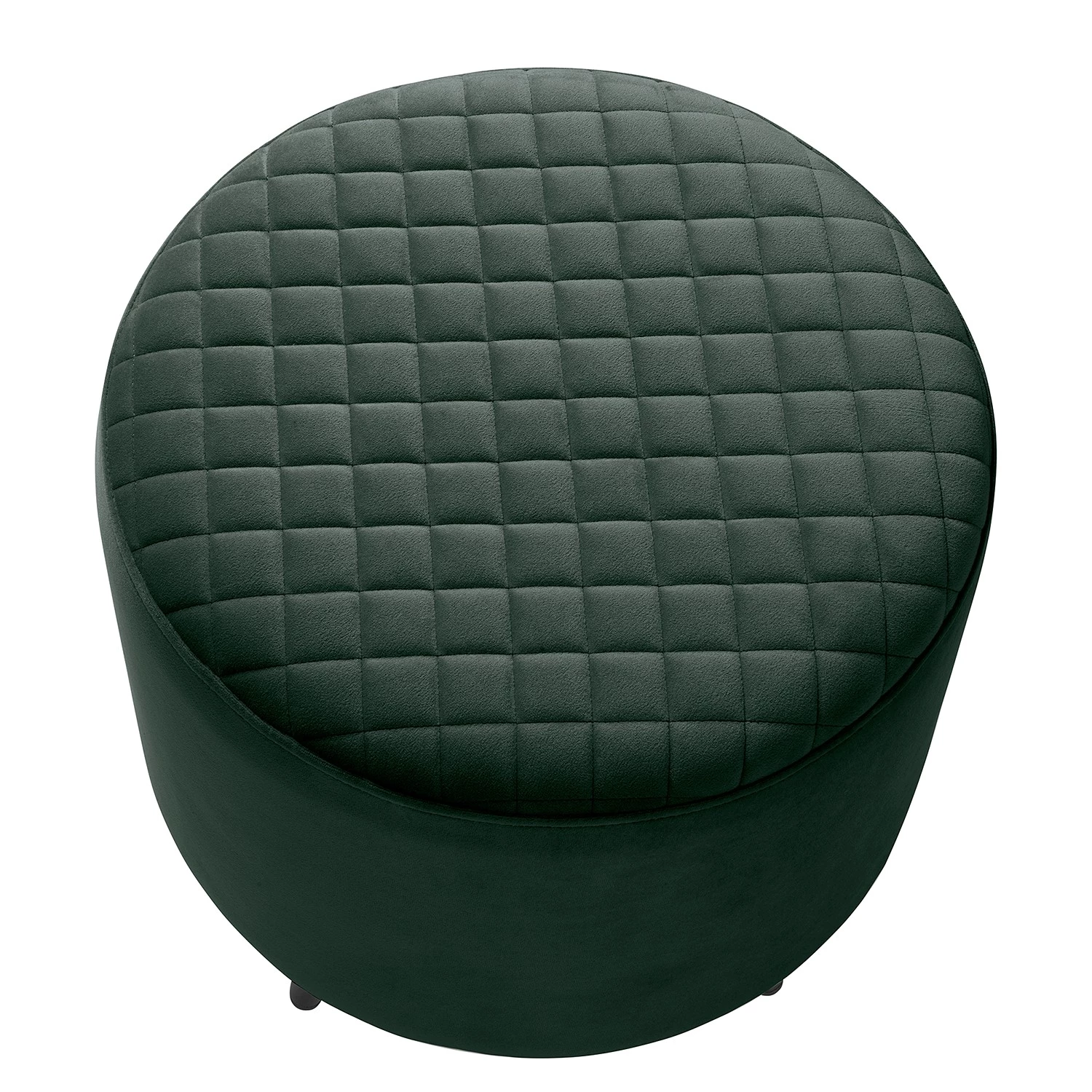 Red Living Repose-pieds Albero - Velours - Vert sapin 5 Red Living Repose-pieds Albero - Velours - Vert sapin – Image 3