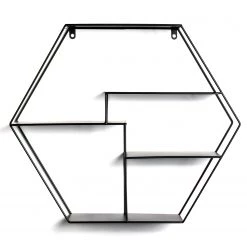 Loftscape Étagère murale Keila - Métal - Noir -Meubles de salon Soldes 1000267361 210518 16033100007 DETAILS P000000001000267361