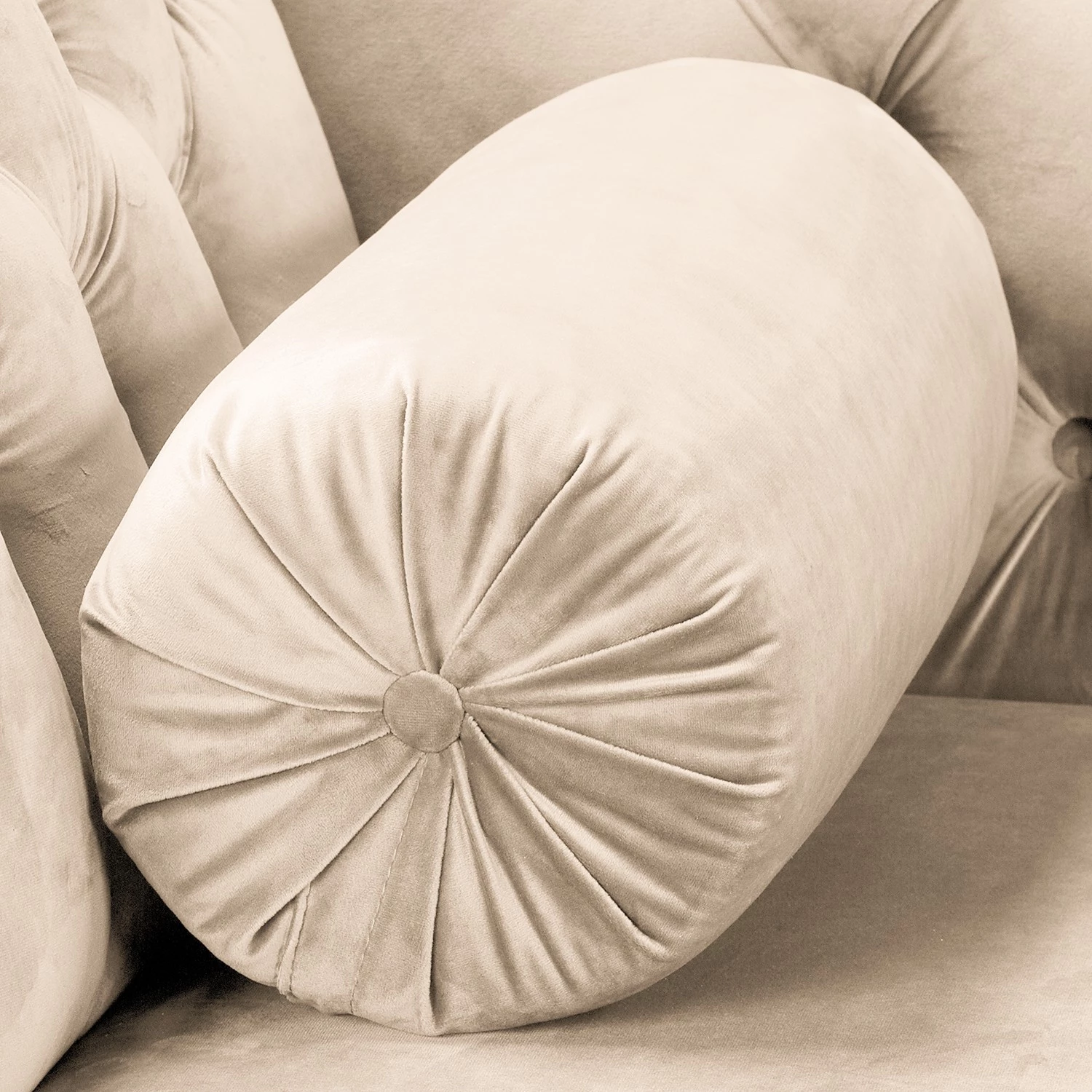 Ridgevalley Méridienne Dale - Velours Ravi: Créme - Accoudoir monté à gauche (vu de face) 14 Ridgevalley Méridienne Dale - Velours Ravi: Créme - Accoudoir monté à gauche (vu de face) – Image 12