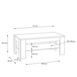 Norrwood Table basse Boyd - Imitation chêne -Meubles de salon Soldes 1000270216 210609 06153900050 SKETCH DETAILS P000000001000270216 sketch