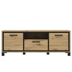 Red Living Meuble TV Egan - Imitation chêne artisan / Imitation chêne noir -Meubles de salon Soldes 1000270217 210609 06154000056 DETAILS P000000001000270217