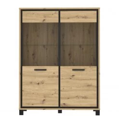 Red Living Vitrine Egan I - Imitation chêne artisan / Imitation chêne noir 16 Red Living Vitrine Egan I - Imitation chêne artisan / Imitation chêne noir -Meubles de salon Soldes 1000270227 210609 06155400111 DETAILS P000000001000270227