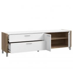 Norrwood Meuble TV Boyd II - Blanc / Imitation chêne -Meubles de salon Soldes 1000270232 210609 06155600152 DETAILS P000000001000270232