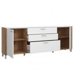 Norrwood Buffet Boyd II - Blanc / Imitation chêne -Meubles de salon Soldes 1000270234 210609 06155700168 DETAILS P000000001000270234