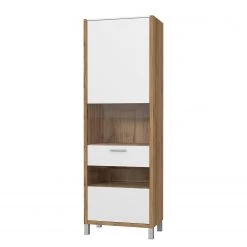 Norrwood Vitrine Boyd - Blanc / Imitation chêne 18 Norrwood Vitrine Boyd - Blanc / Imitation chêne -Meubles de salon Soldes 1000270239 210609 06160000211 DETAILS P000000001000270239