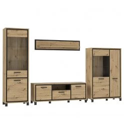 Red Living Ensemble meubles TV Egan (4 éléments) - Imitation chêne artisan / Imitation chêne noir 11 Red Living Ensemble meubles TV Egan (4 éléments) - Imitation chêne artisan / Imitation chêne noir -Meubles de salon Soldes 1000270240 210609 06160000218 DETAILS P000000001000270240