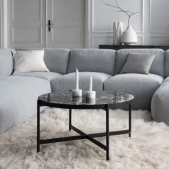 Studio Copenhagen Table basse Abee - Imitation marbre noir / Noir -Meubles de salon Soldes 1000270346 220915 020 MOOD DETAILS P000000001000270346 mood