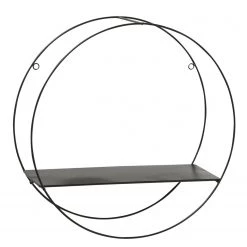 Boltze Étagère murale Franco II (lot de 3) - Métal - Noir -Meubles de salon Soldes 1000270776 210709 14012000062 DETAILS P000000001000270776