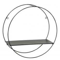 Boltze Étagère murale Franco II (lot de 3) - Métal - Noir -Meubles de salon Soldes 1000270776 210709 14012000063 DETAILS P000000001000270776