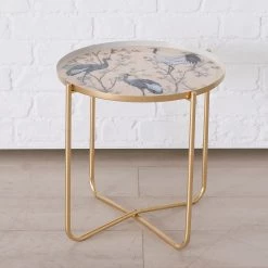 Boltze Bouts de canapé Krano (3 éléments) - Métal - Doré / Multicolore -Meubles de salon Soldes 1000270929 210709 14015000136 DETAILS P000000001000270929